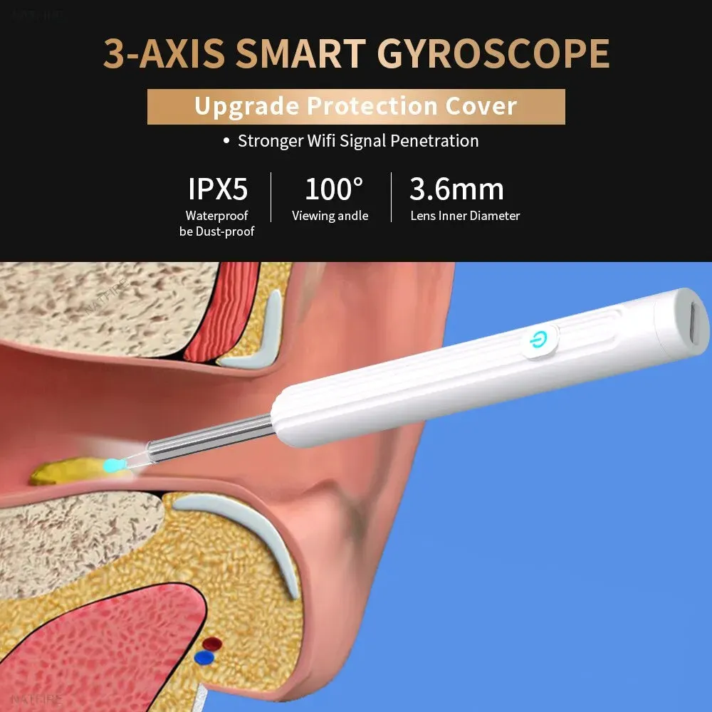 1296p Usb c Ear Cleaner with Camera