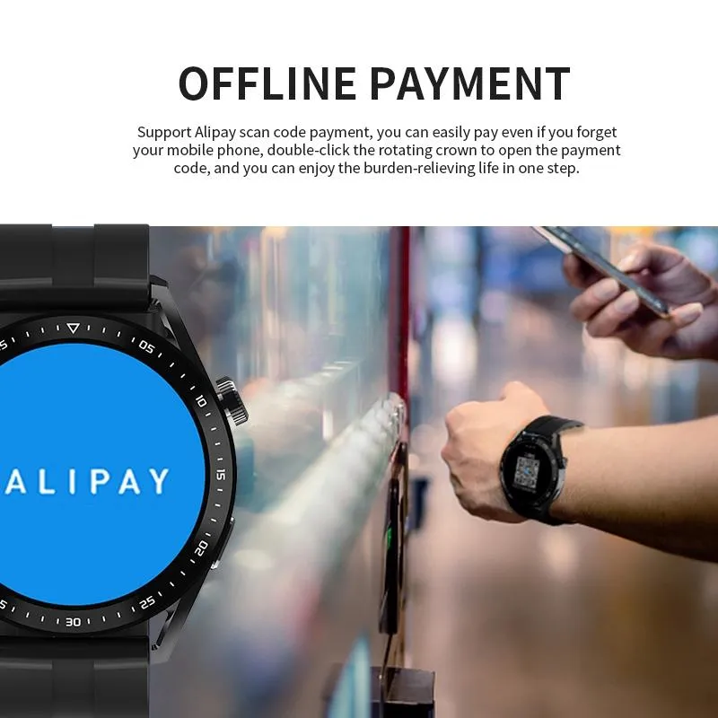 1.39 Inch Ip67 Waterproof Health Monitoring Bluetooth Call Smart Watch With Nfc Payment
