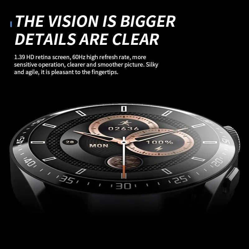 1.39 Inch Ip67 Waterproof Health Monitoring Bluetooth Call Smart Watch With Nfc Payment