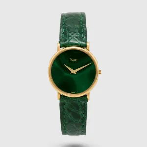1970's Piaget Ladies Dress Watch 18K Malachite Ref. 9015