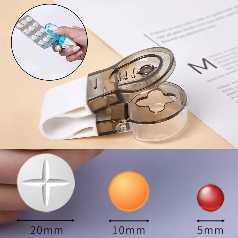 1Pcs New Portable Pill Taker anti Pollution Artifact Medication Dispenser Pill Taker Cup Organizer for Vitamins Pill Popper