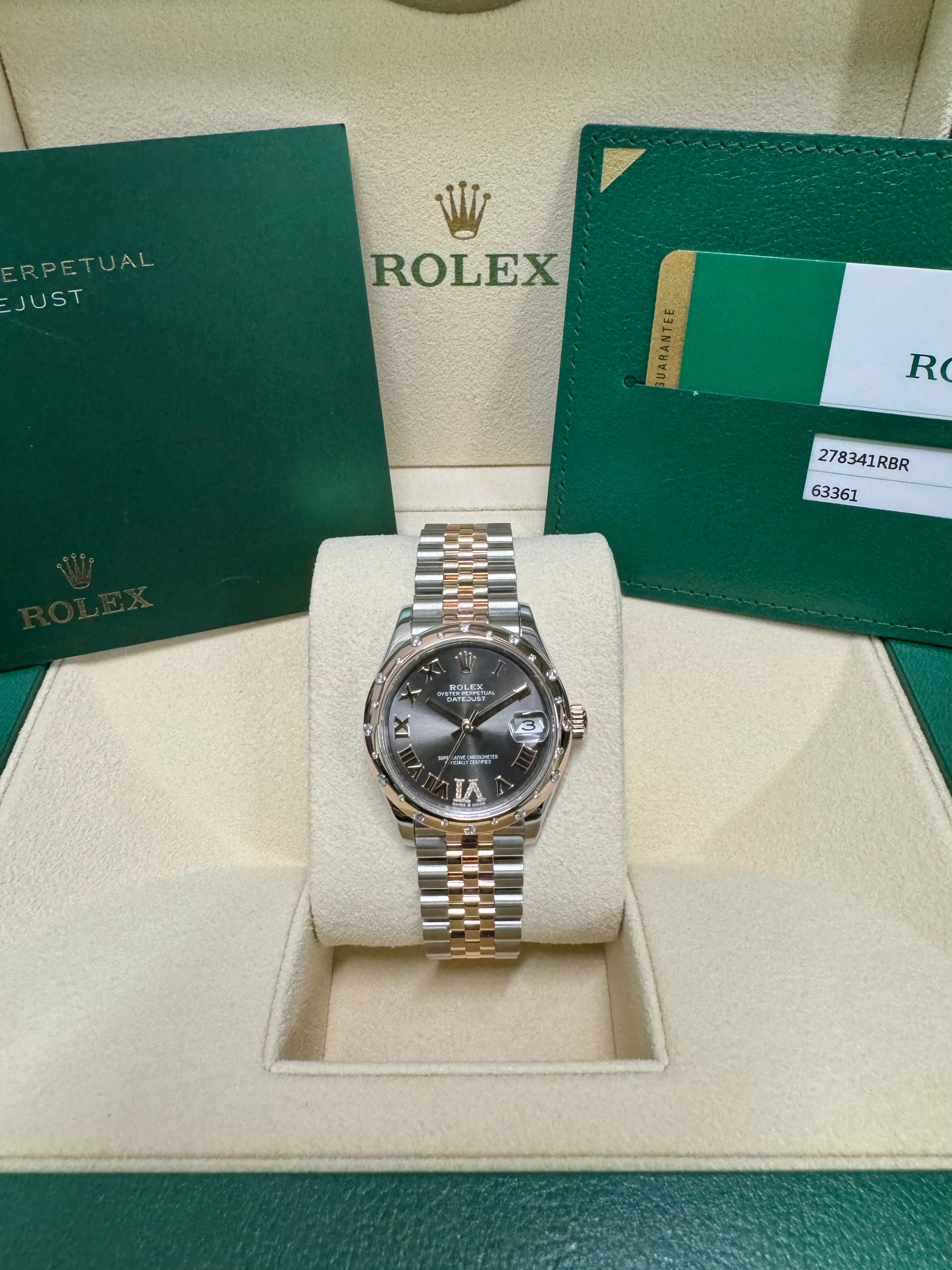 2019 Rolex Ladies Datejust 31 278341RBR