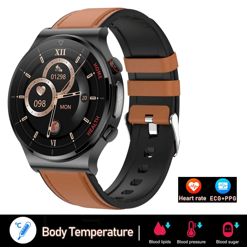 2022 New ECG PPG Smart Watch Men Sangao Laser Health Heart Rate Blood Pressure Fitness Sports Watches IP68 Waterproof Smartwatch