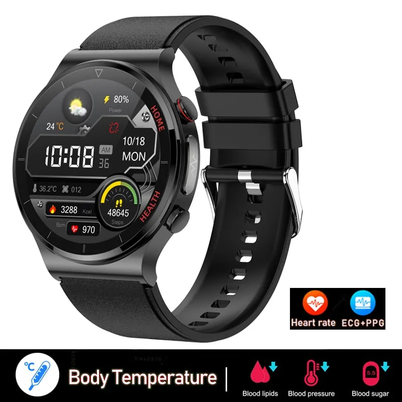 2022 New ECG PPG Smart Watch Men Sangao Laser Health Heart Rate Blood Pressure Fitness Sports Watches IP68 Waterproof Smartwatch