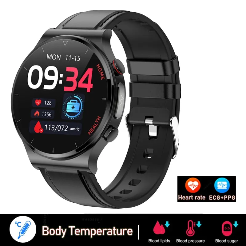 2022 New ECG PPG Smart Watch Men Sangao Laser Health Heart Rate Blood Pressure Fitness Sports Watches IP68 Waterproof Smartwatch