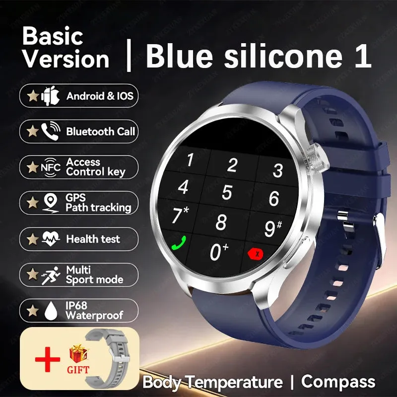 2024 New For HUAWEI Outdoor Sports Smart Watch Men AMOLED Screen NFC GPS Heart rate Waterproof Bluetooth Call Smart Watch Woman