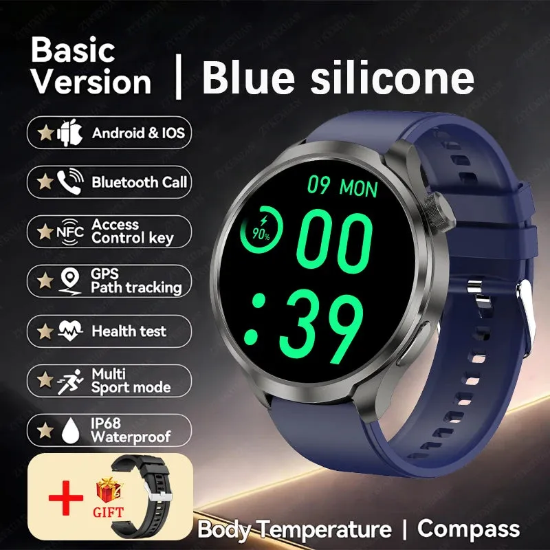 2024 New For HUAWEI Outdoor Sports Smart Watch Men AMOLED Screen NFC GPS Heart rate Waterproof Bluetooth Call Smart Watch Woman