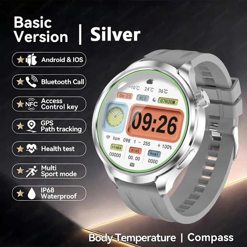 2024 New For HUAWEI Outdoor Sports Smart Watch Men AMOLED Screen NFC GPS Heart rate Waterproof Bluetooth Call Smart Watch Woman