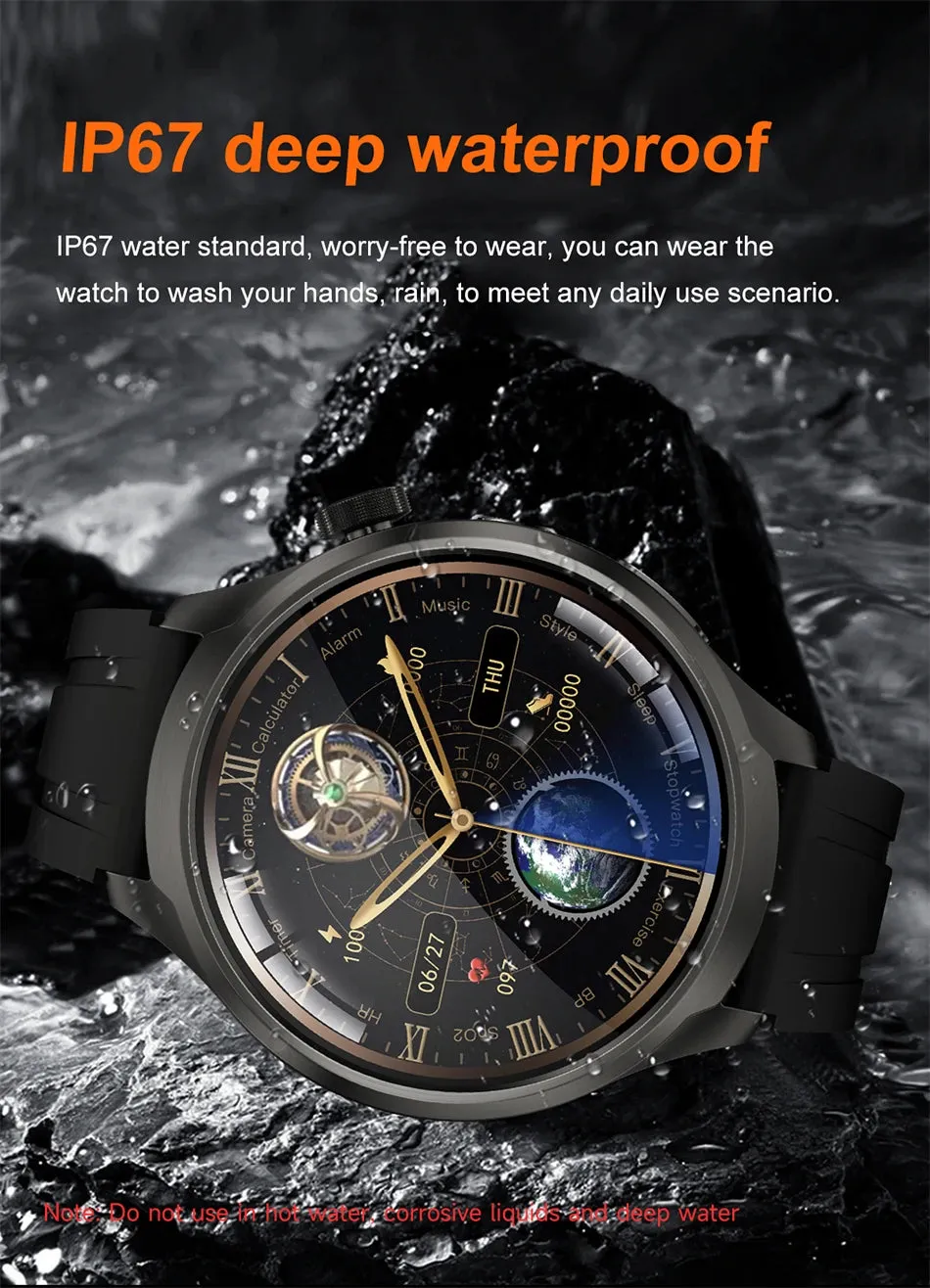 2024 New For HUAWEI Outdoor Sports Smart Watch Men AMOLED Screen NFC GPS Heart rate Waterproof Bluetooth Call Smart Watch Woman
