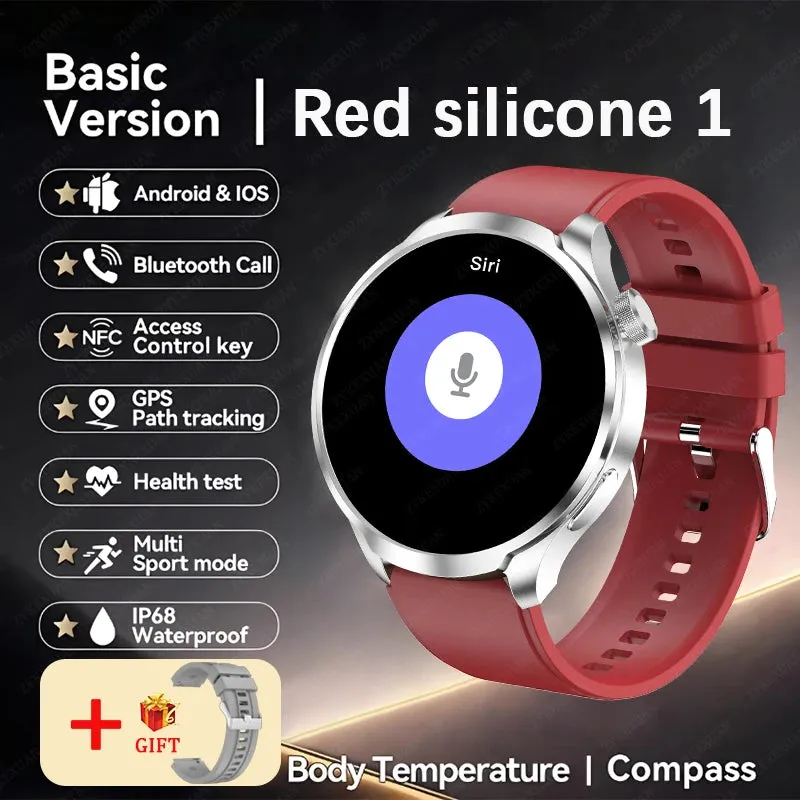 2024 New For HUAWEI Outdoor Sports Smart Watch Men AMOLED Screen NFC GPS Heart rate Waterproof Bluetooth Call Smart Watch Woman