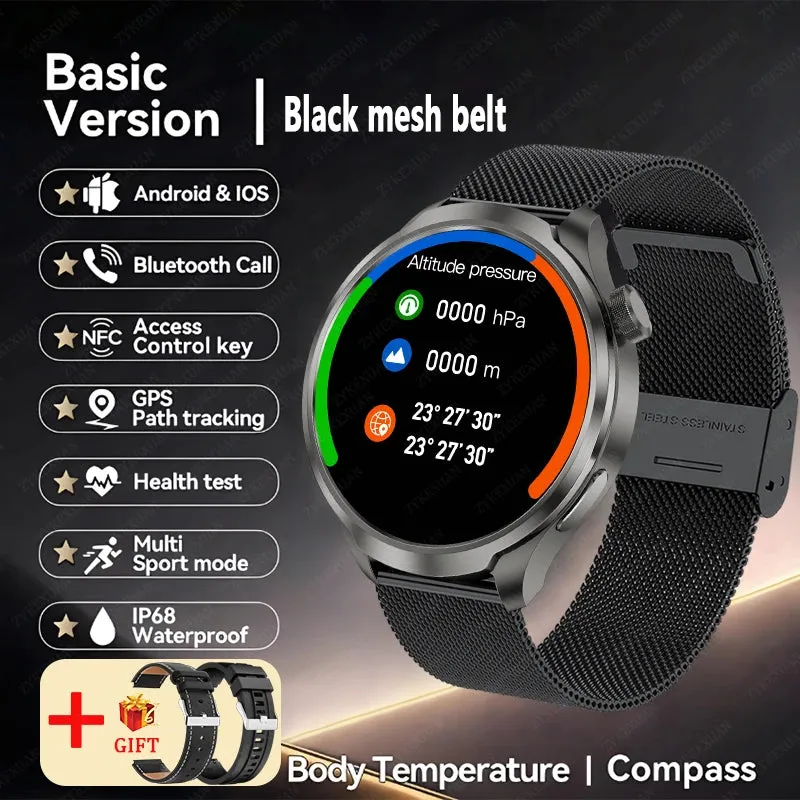 2024 New For HUAWEI Outdoor Sports Smart Watch Men AMOLED Screen NFC GPS Heart rate Waterproof Bluetooth Call Smart Watch Woman