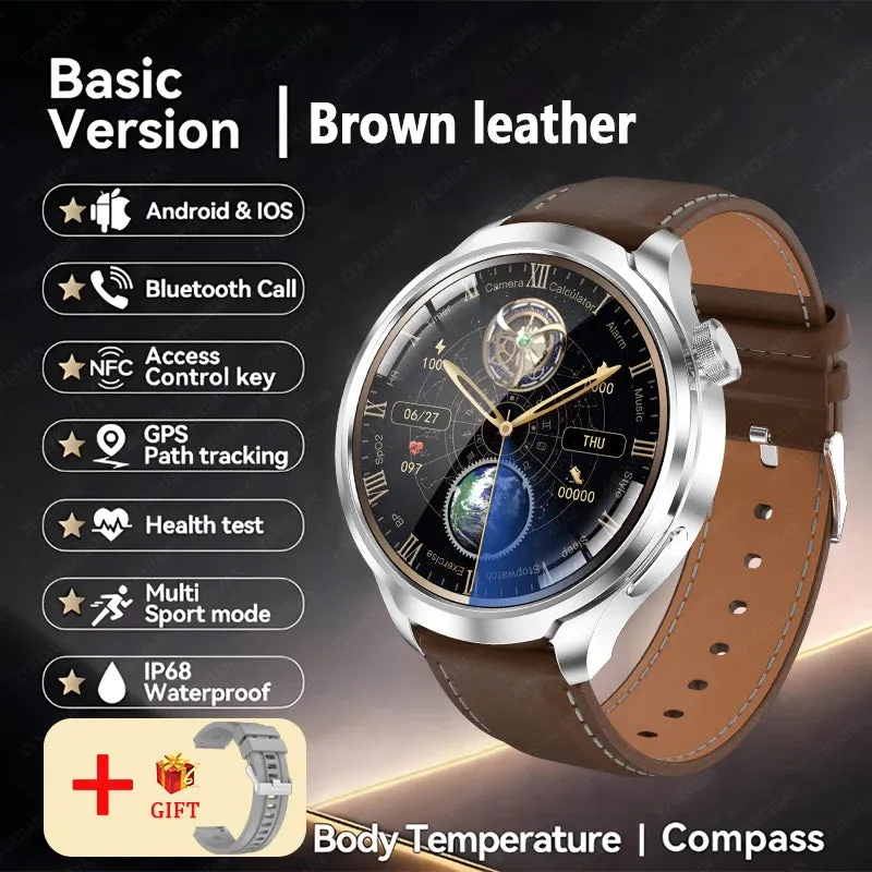2024 New For HUAWEI Outdoor Sports Smart Watch Men AMOLED Screen NFC GPS Heart rate Waterproof Bluetooth Call Smart Watch Woman