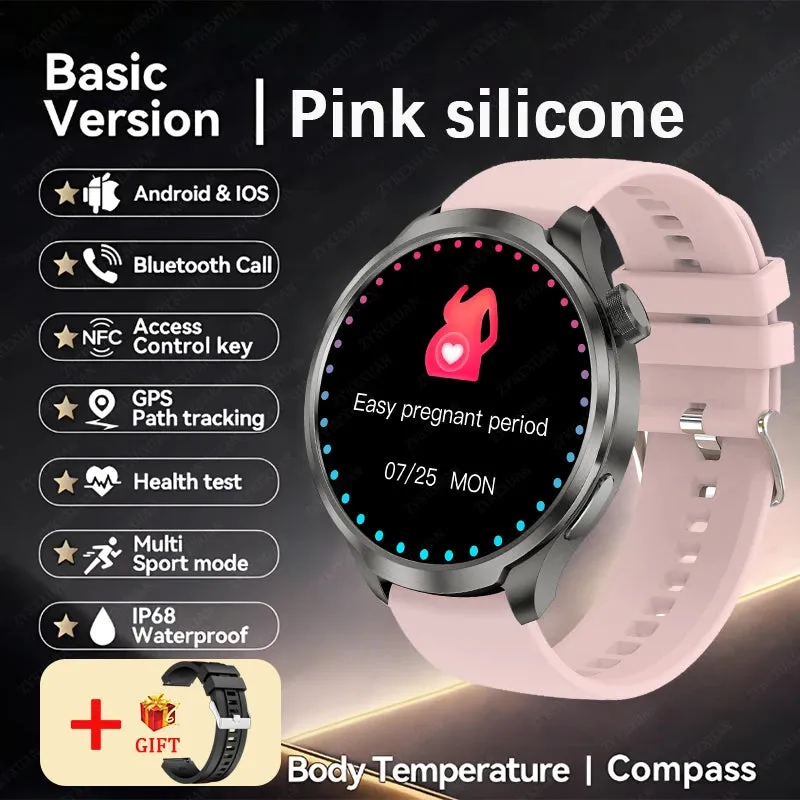 2024 New For HUAWEI Outdoor Sports Smart Watch Men AMOLED Screen NFC GPS Heart rate Waterproof Bluetooth Call Smart Watch Woman