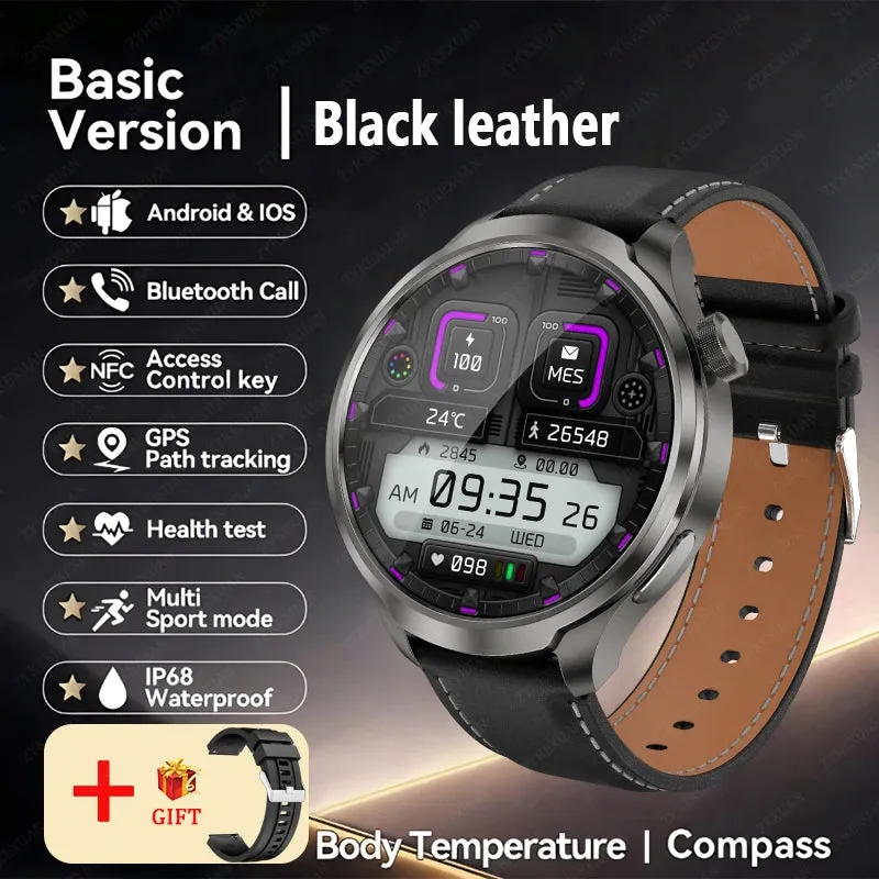2024 New For HUAWEI Outdoor Sports Smart Watch Men AMOLED Screen NFC GPS Heart rate Waterproof Bluetooth Call Smart Watch Woman