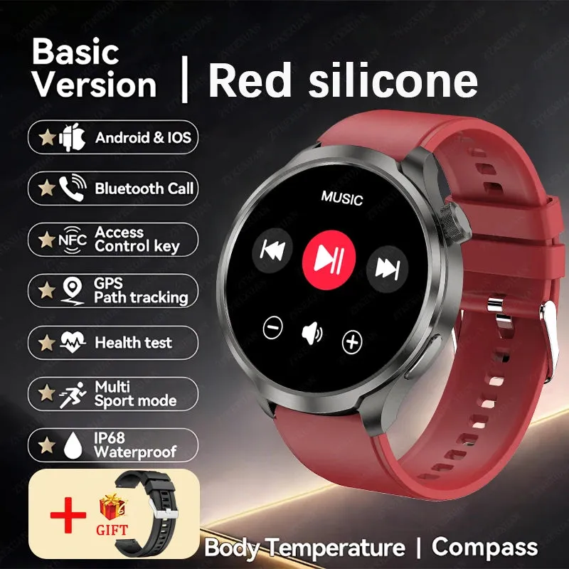 2024 New For HUAWEI Outdoor Sports Smart Watch Men AMOLED Screen NFC GPS Heart rate Waterproof Bluetooth Call Smart Watch Woman