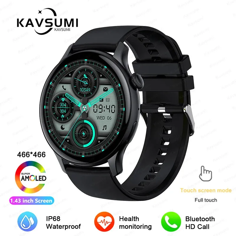 2024 NFC Smart Watch Women 466*466 Screen GPS Track Sport Watches Women Health Monitoring Voice Bluetooth Call Smartwatch Ladies
