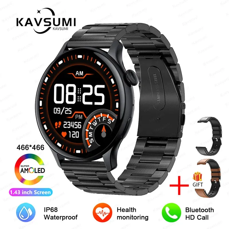 2024 NFC Smart Watch Women 466*466 Screen GPS Track Sport Watches Women Health Monitoring Voice Bluetooth Call Smartwatch Ladies