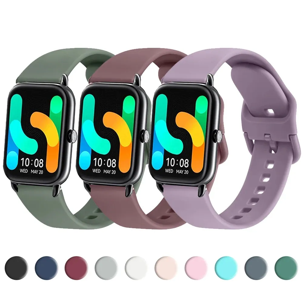 20mm 22mm Quick Release Strap Universal Watch Bands Wristwatch Bracelet For Women Men Silicone Sports Smartwatch Accessories