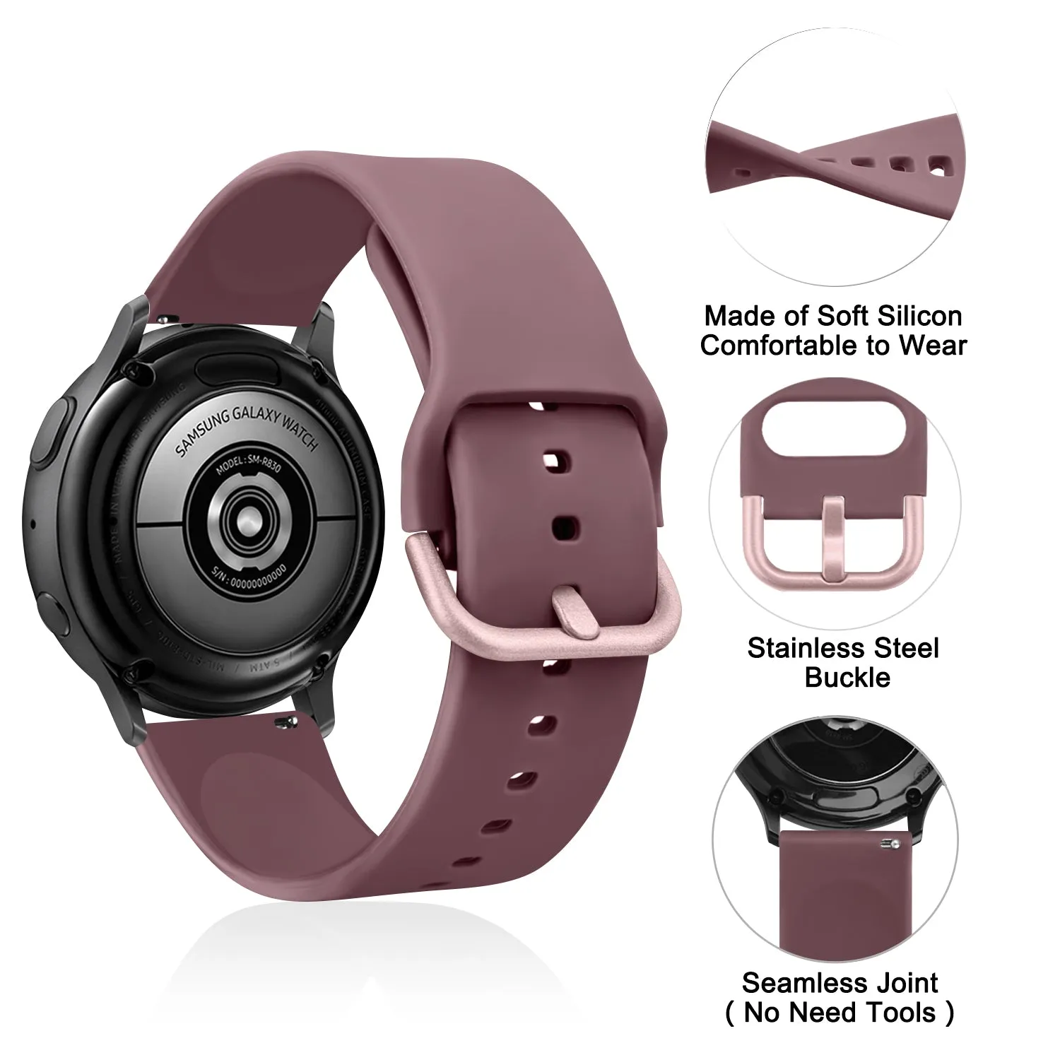 20mm 22mm Quick Release Strap Universal Watch Bands Wristwatch Bracelet For Women Men Silicone Sports Smartwatch Accessories