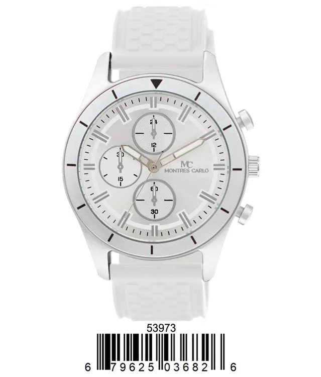 5397 - Montres Carlo Watch with Silicone Band