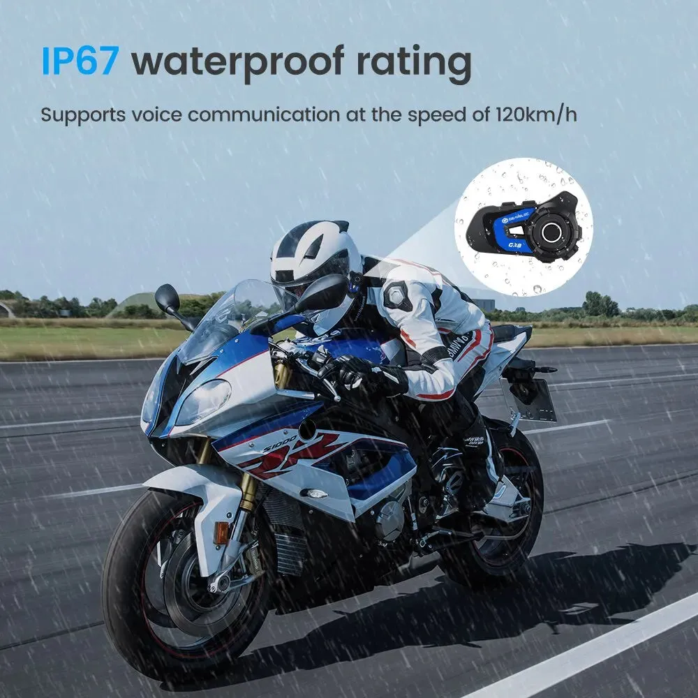 8 Rider Tooth Intercom for Motorcycle Helmets