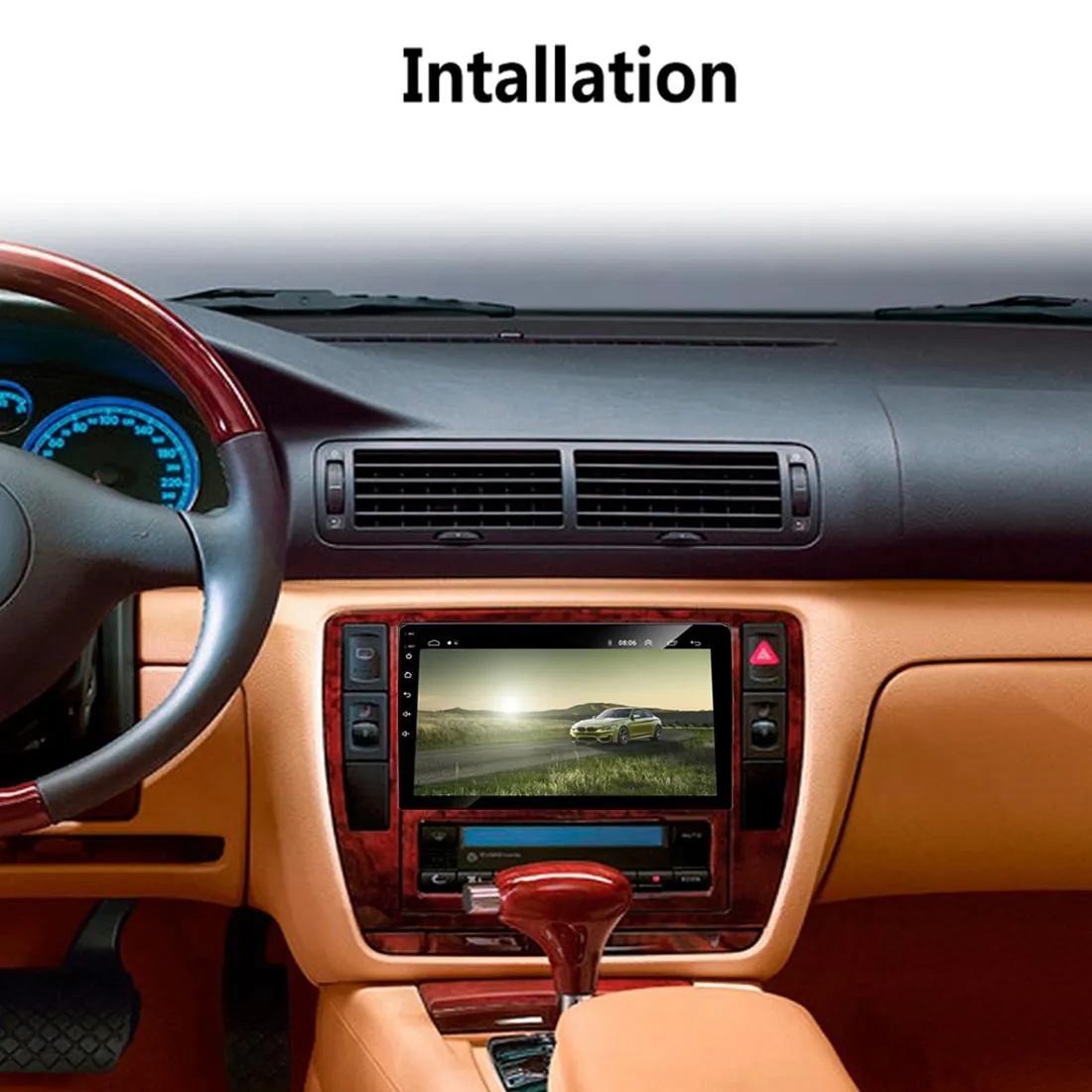 9 Inch Android 8.1 Car Radio Mp5 Player - Fm Bluetooth Gps Tf Card