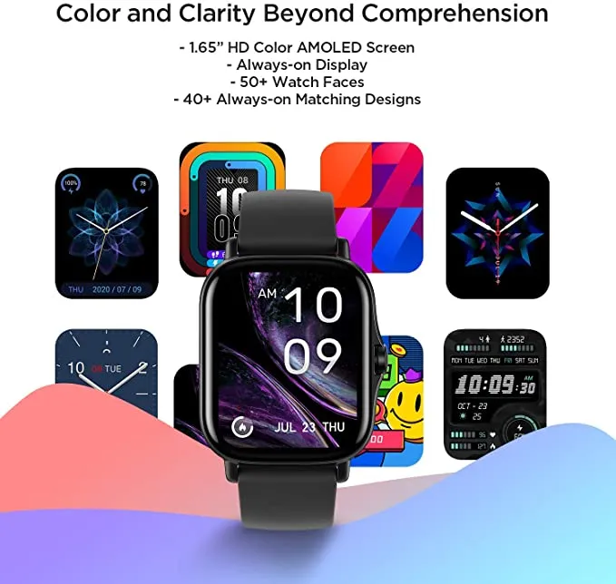 Amazfit GTS 2 Smart Watch, Alexa GPS Built-In,  Heart Rate Sleep Tracking, Waterproof