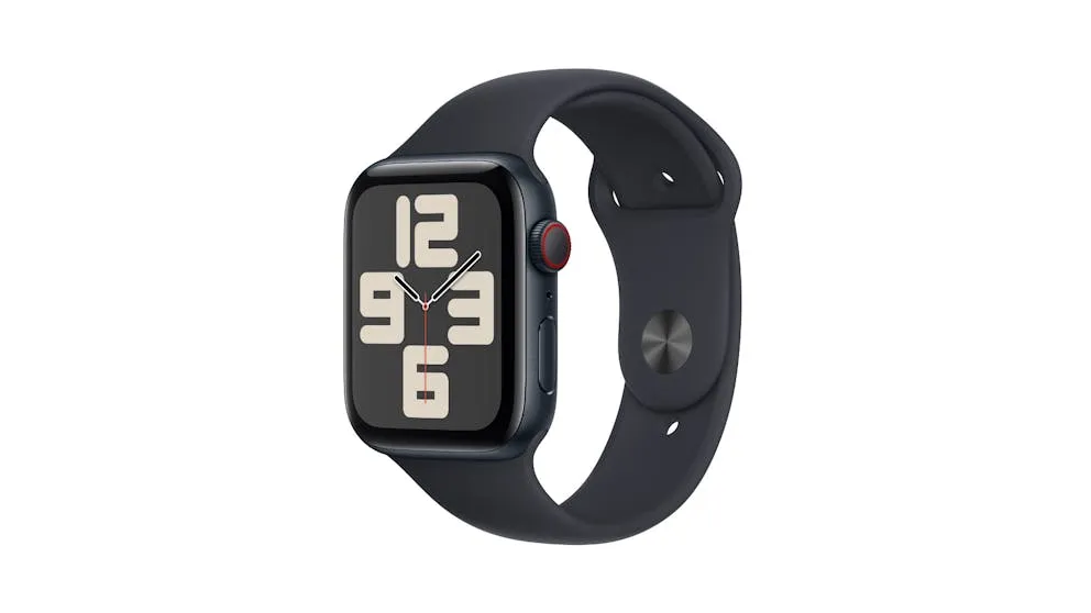 Apple Watch SE (2nd Gen) 44mm Midnight Aluminium Case with Midnight Sport Band M/L - GPS   Cellular