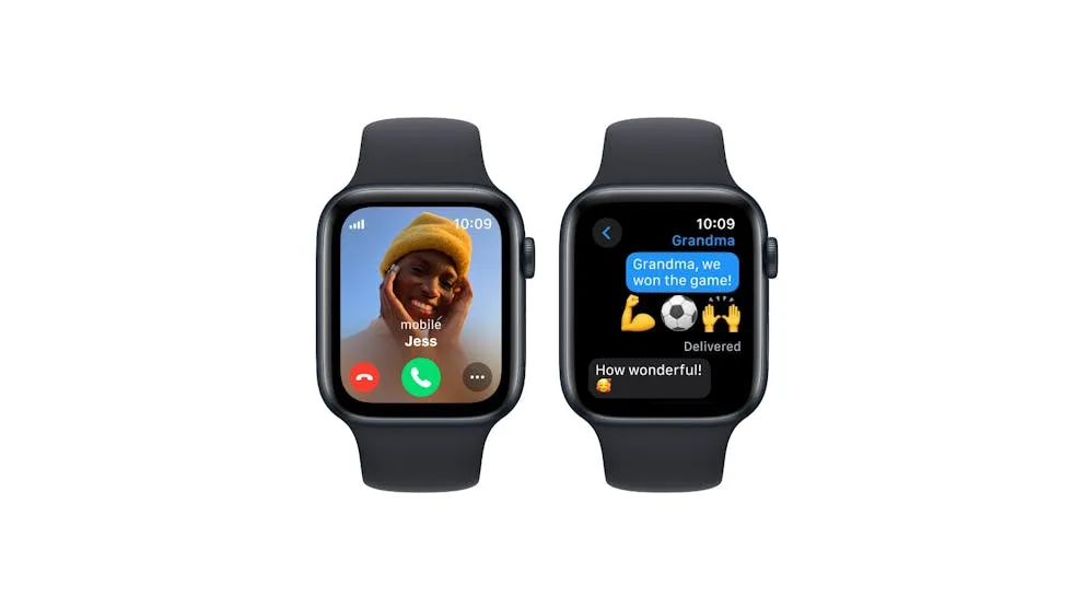 Apple Watch SE (2nd Gen) 44mm Midnight Aluminium Case with Midnight Sport Band M/L - GPS   Cellular