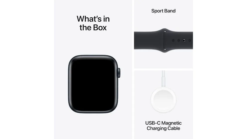Apple Watch SE (2nd Gen) 44mm Midnight Aluminium Case with Midnight Sport Band M/L - GPS   Cellular