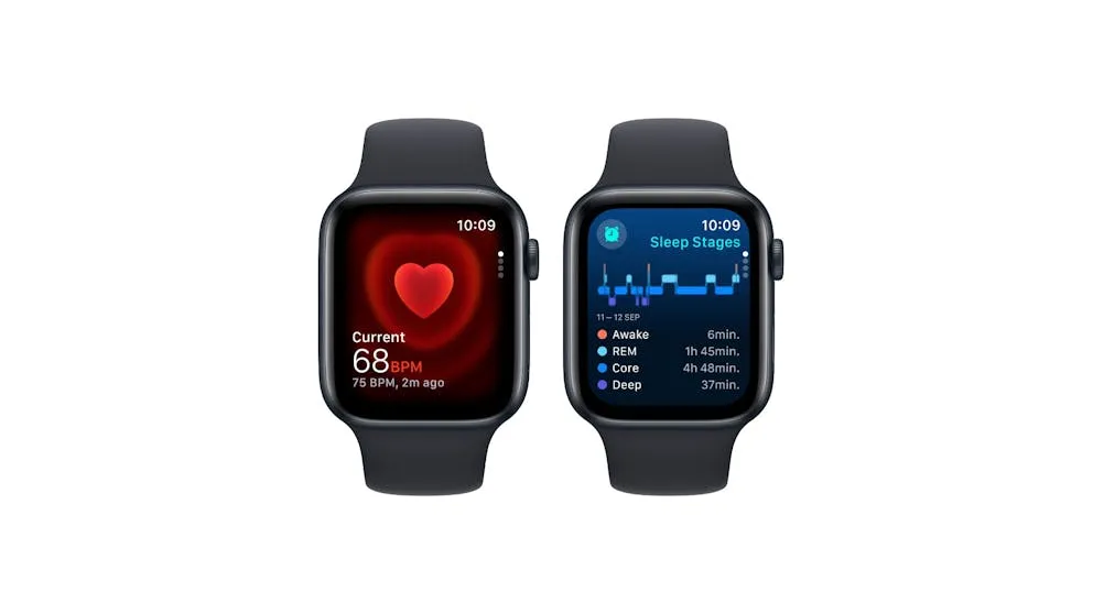 Apple Watch SE (2nd Gen) 44mm Midnight Aluminium Case with Midnight Sport Band M/L - GPS   Cellular