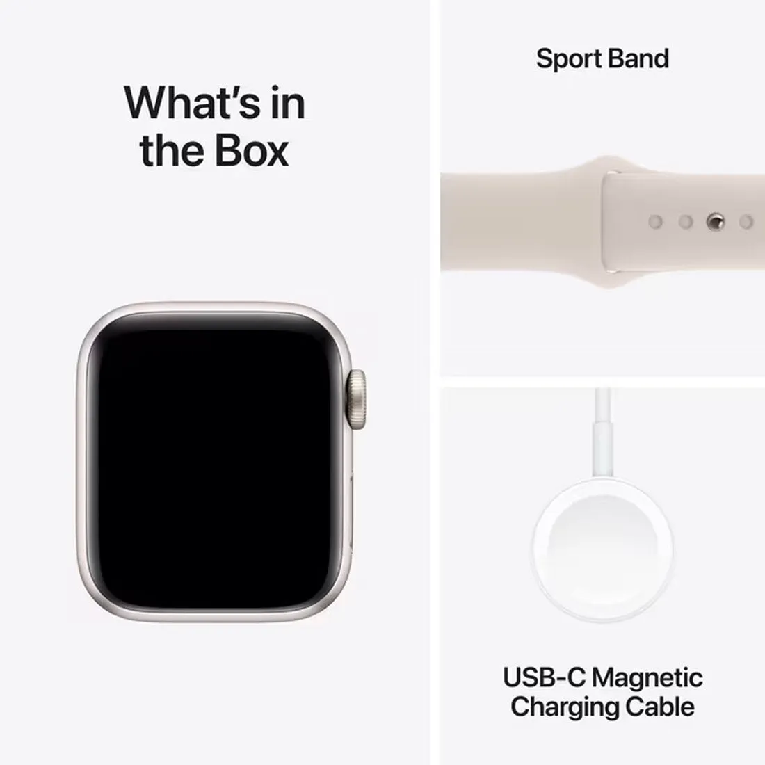 Apple Watch SE2 40mm GPS   Cellular 2nd Gen Starlight Aluminium Case Starlight Sport Band (S/M) - AU Version  ( Open Never Used )