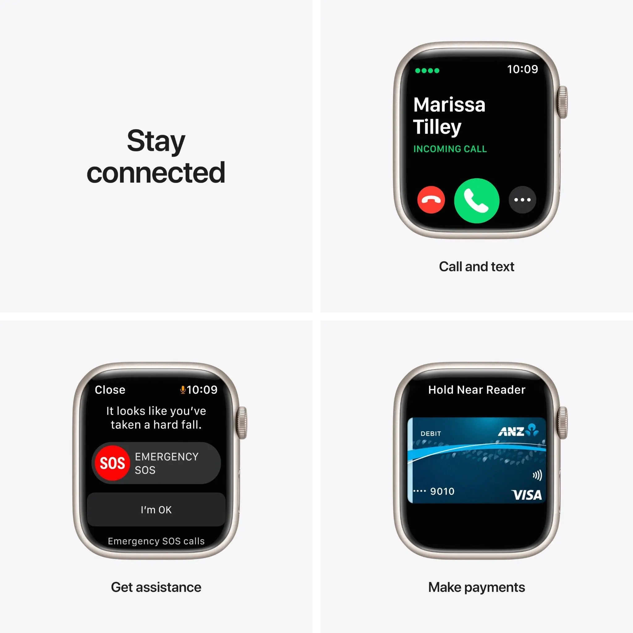 Apple Watch Series 7 45mm (GPS   Cellular) Starlight Aluminium Case with Starlight Sport Band (Refurbished Grade - C )
