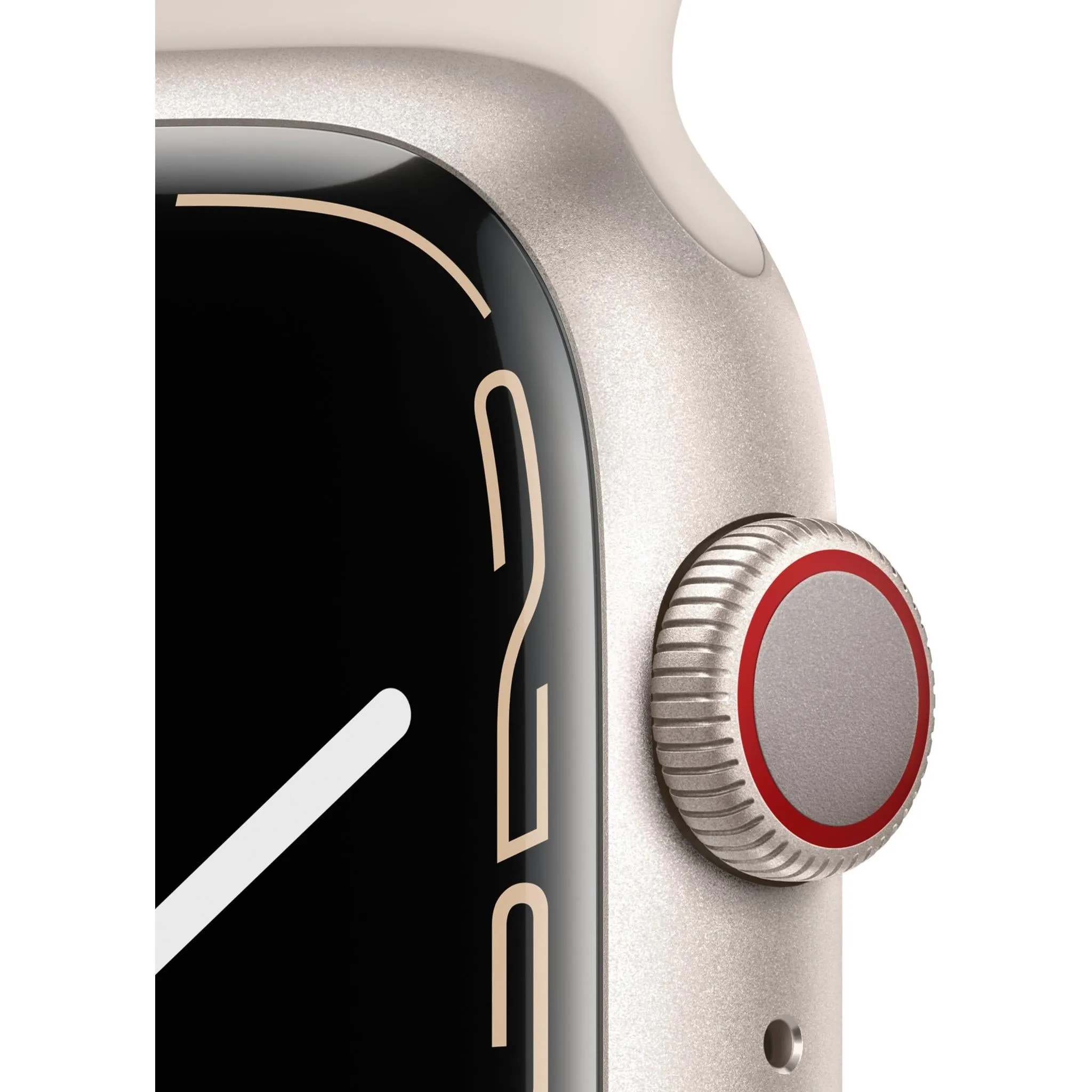 Apple Watch Series 7 45mm (GPS   Cellular) Starlight Aluminium Case with Starlight Sport Band (Refurbished Grade - C )