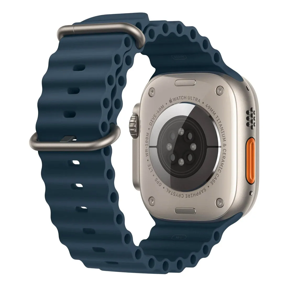Apple Watch Ultra 2 49mm Titanium Case GPS   Cellular Blue Ocean Band - Pristine - Refurbished (AU Version)