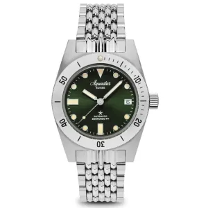Aquastar Model 60 Green Dial BoR Bracelet