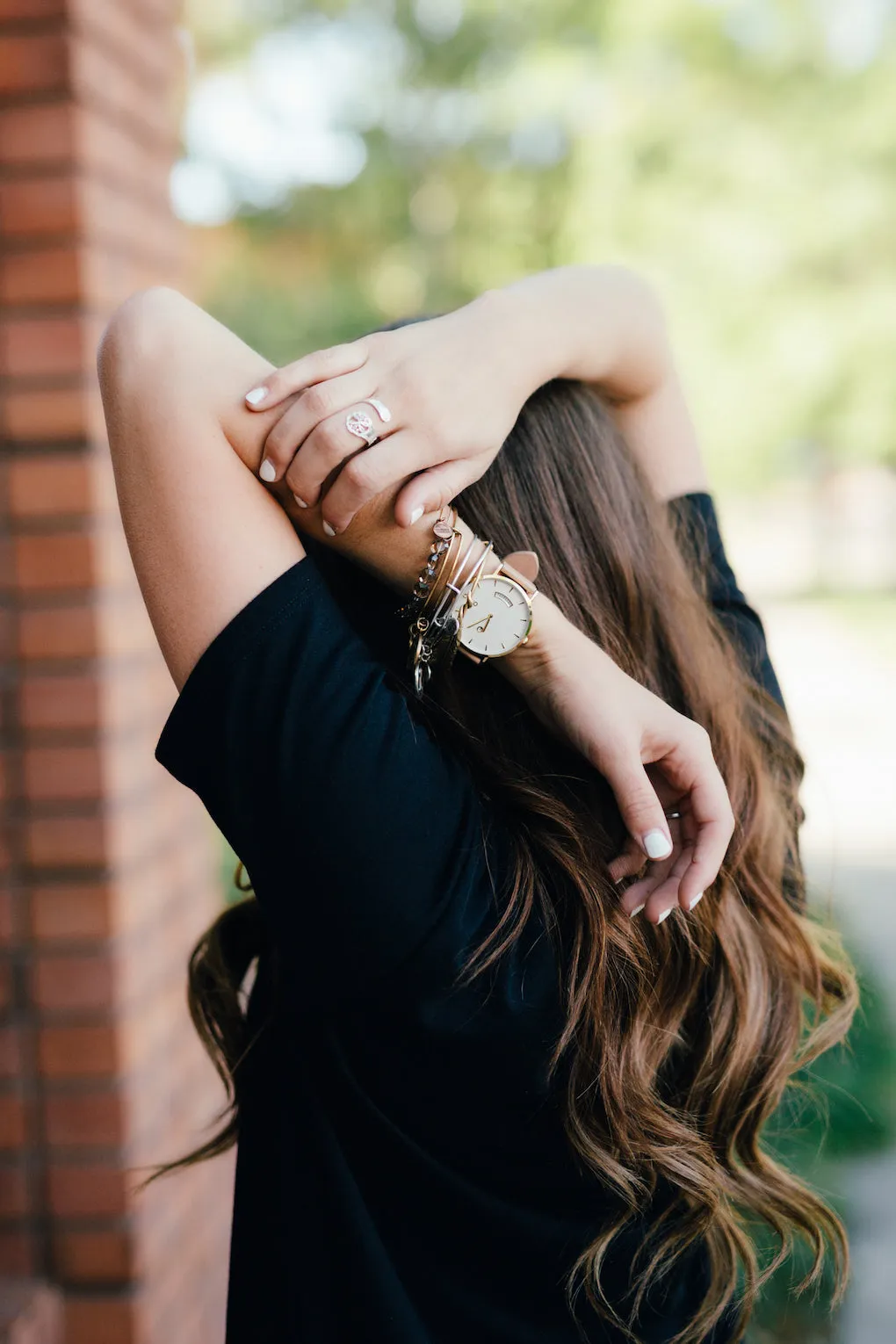 Arvo Awristacrat Watch - Gold - Nude Leather Band