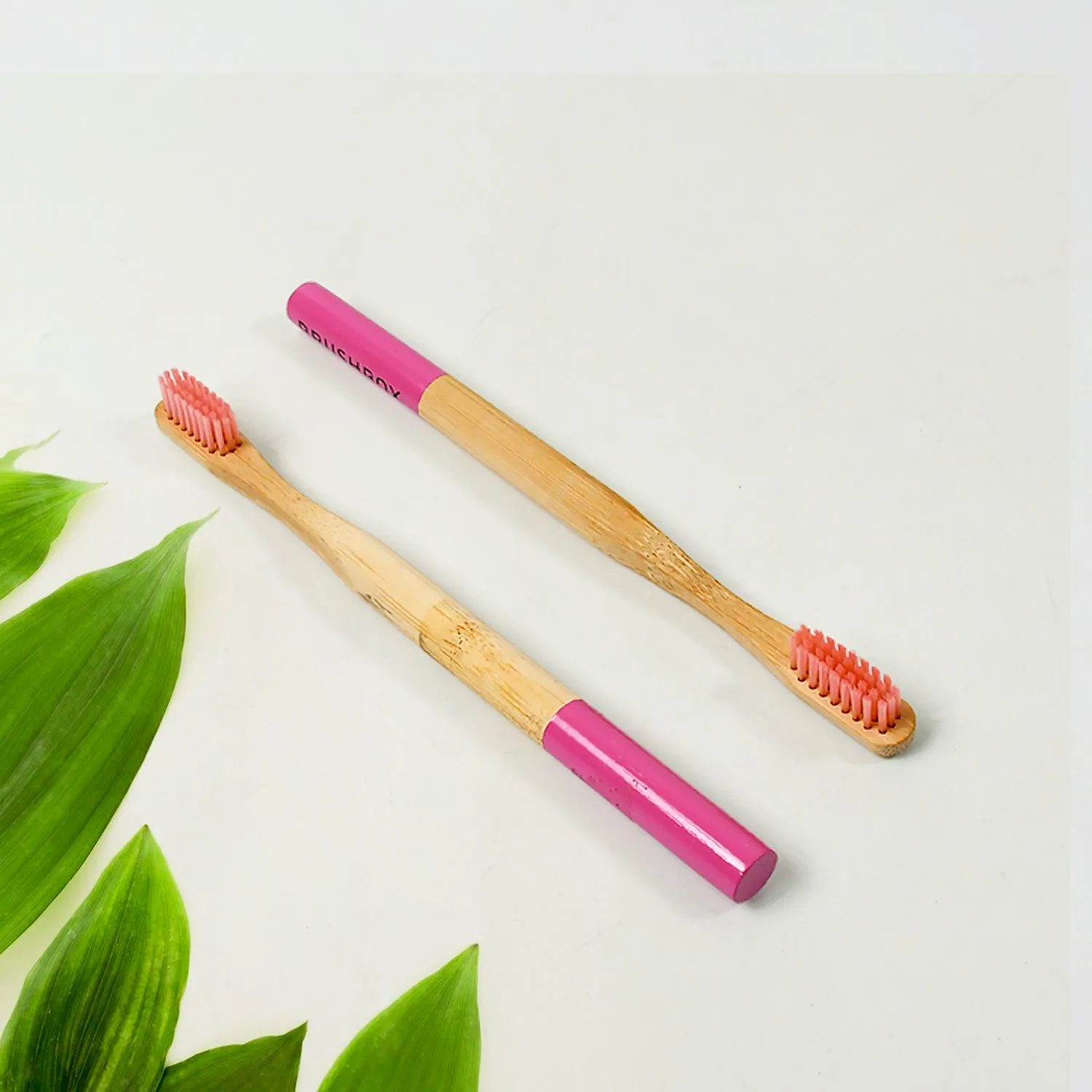 Bamboo Wooden Toothbrush Soft BristlesToothbrush Wooden Child Bamboo Toothbrush Biodegradable Manual Toothbrush for Adult, Kids (2 Pc With Cover)