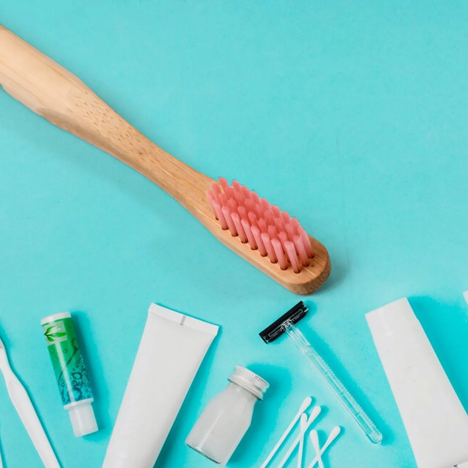 Bamboo Wooden Toothbrush Soft BristlesToothbrush Wooden Child Bamboo Toothbrush Biodegradable Manual Toothbrush for Adult, Kids (2 Pc With Cover)