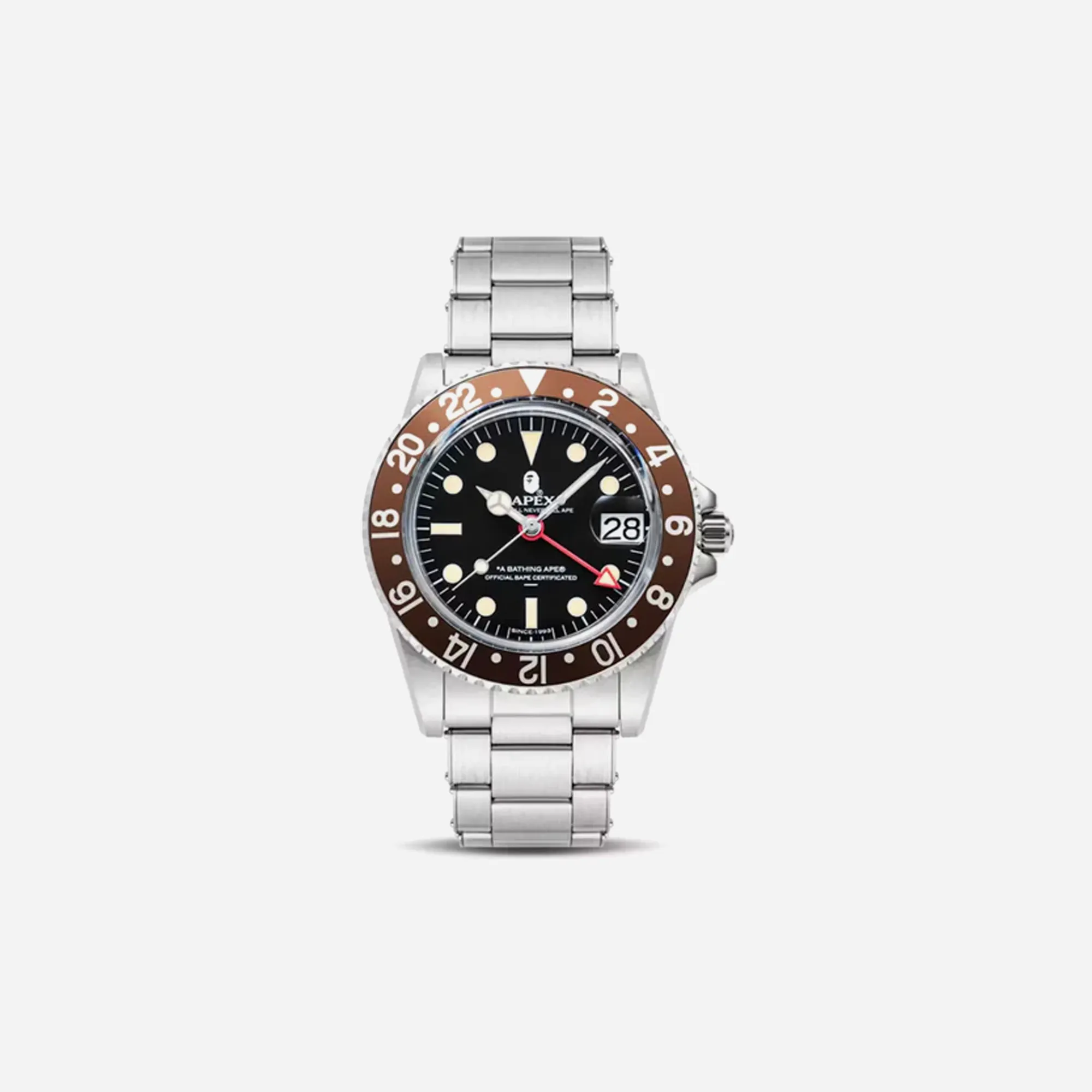 BAPE Classic Type 2 Bapex Watch Brown