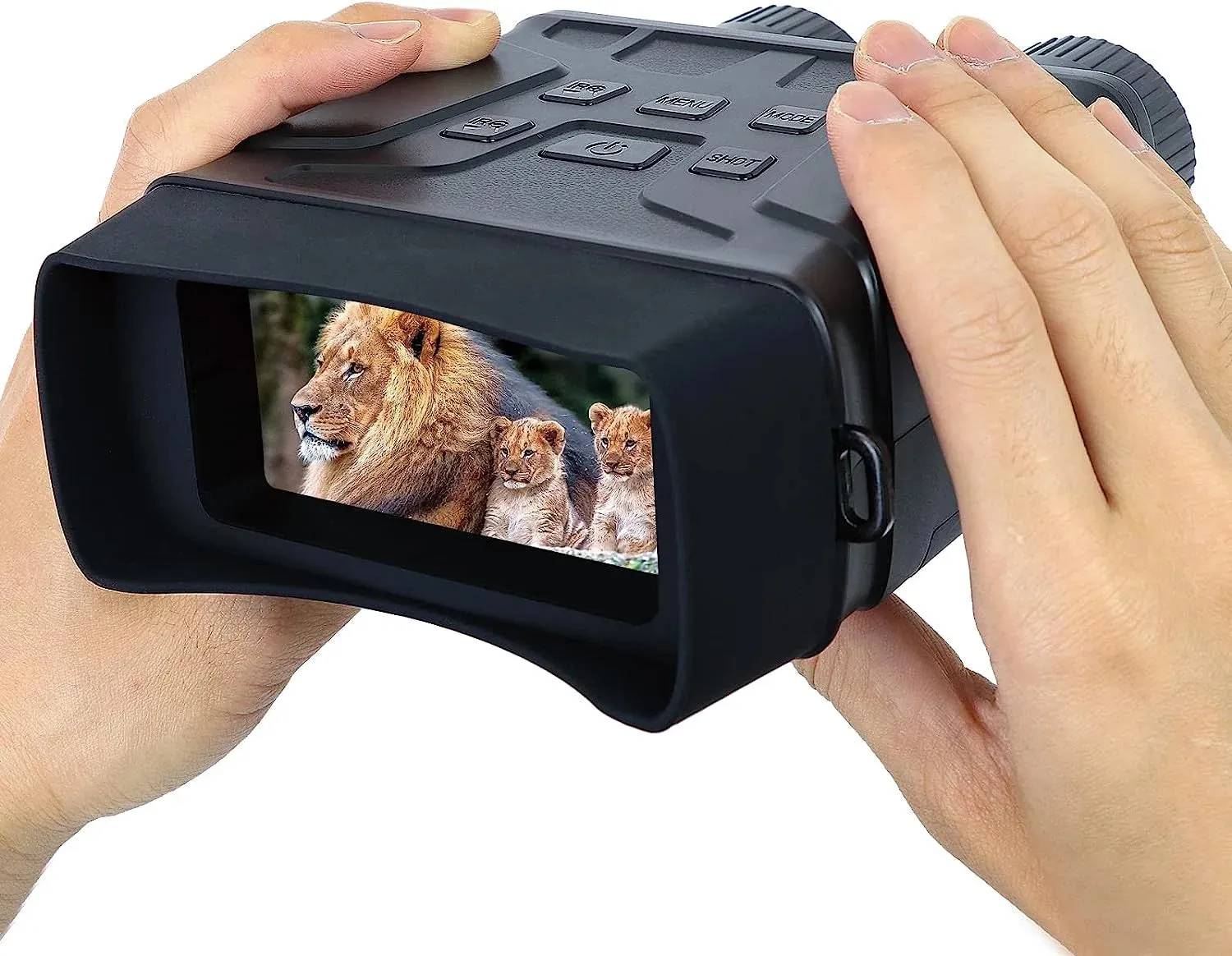 BEBANG Night Vision Goggles, 7 Level Infrared Digital Night Vision Binoculars 32GB HD Photo And Video Capture, Type-C Rechargeable