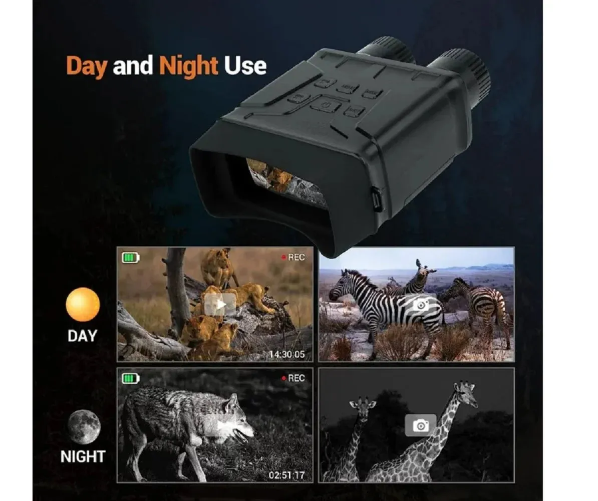 BEBANG Night Vision Goggles, 7 Level Infrared Digital Night Vision Binoculars 32GB HD Photo And Video Capture, Type-C Rechargeable