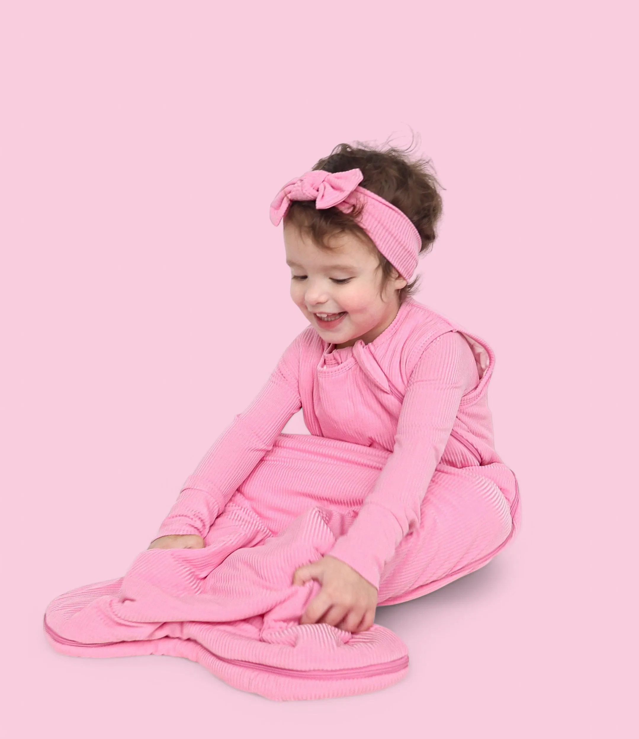 BELLA PINK RIB DREAM SLEEP SACK