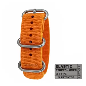 Bertucci Mens #338 Expeditionary Orange Matte Hardware Watch Band - B-338
