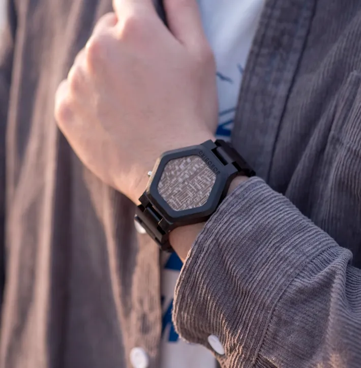 BOBO BIRD LED DISPLAY MINIMALIST DESIGN WOODEN WATCH
