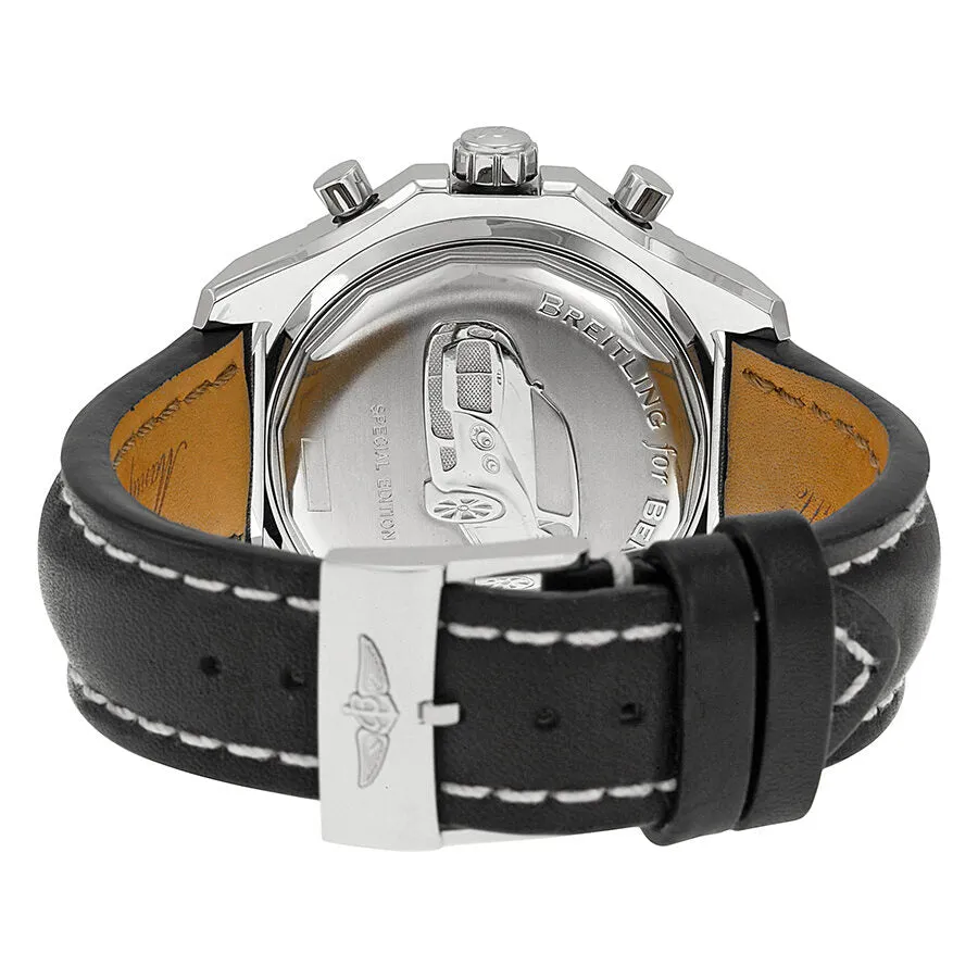 Breitling Bentley GT II Green Dial Black Leather Men's Watch BKLT A1336512-L520