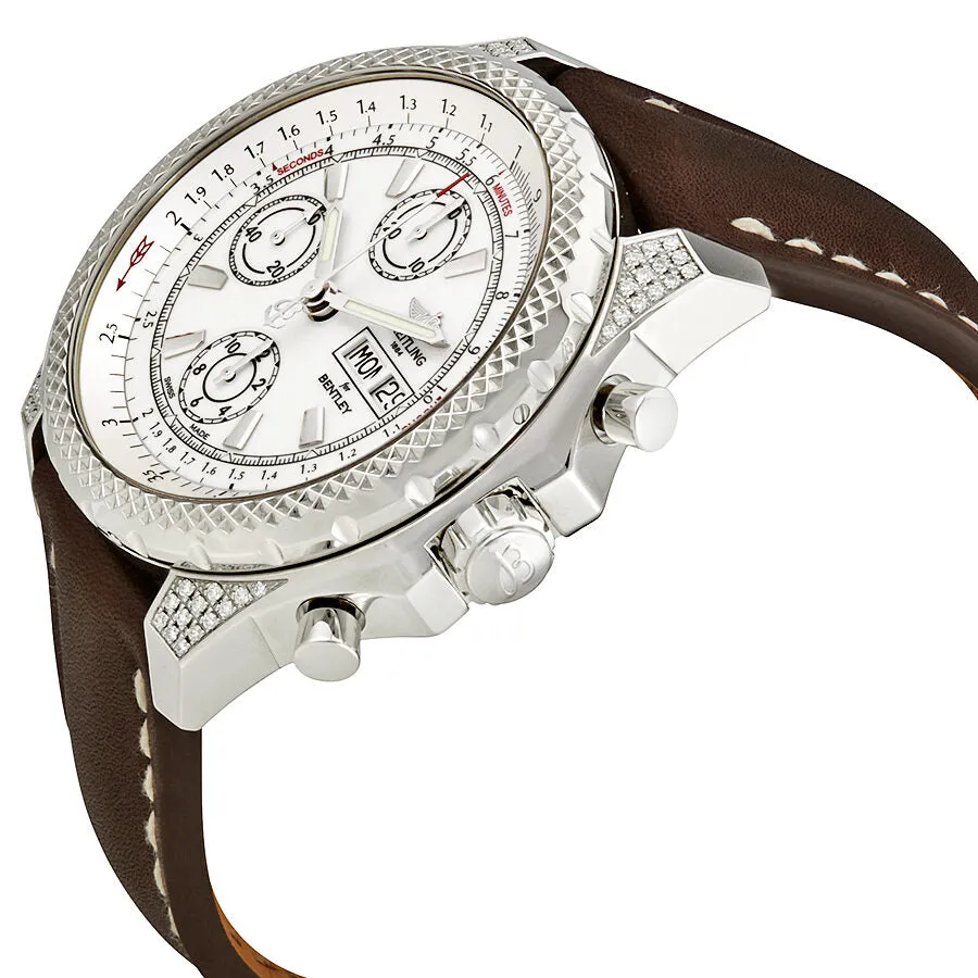 Breitling Bentley GT II White Dial Automatic Chronograph Diamond Men's Watch A1336567-A736BRLT A1336567-A736-437X-A20BA.1