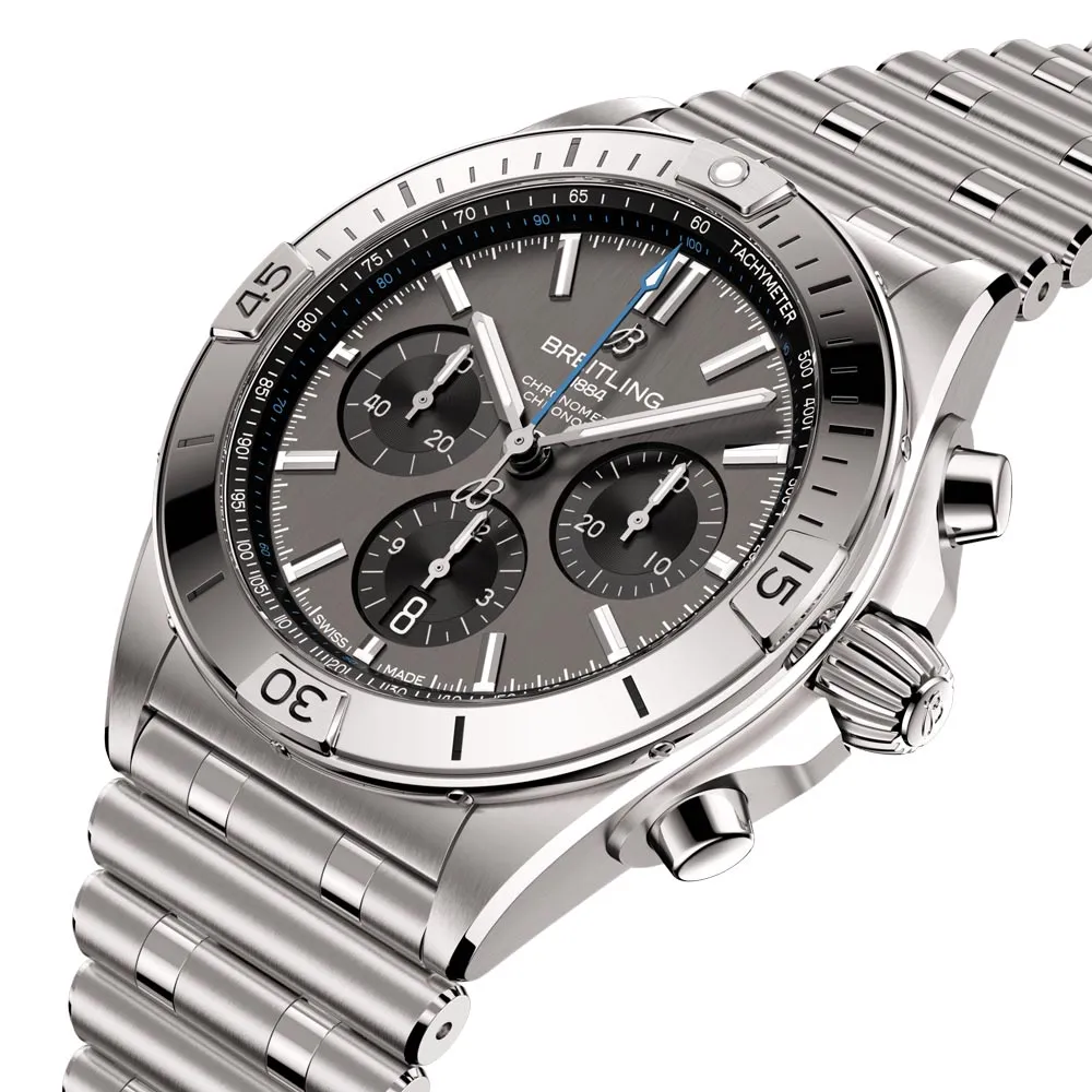 Breitling Chronomat B01 42mm Anthracite Dial Titanium Automatic Chronograph Gents Watch EB0134101M1E1
