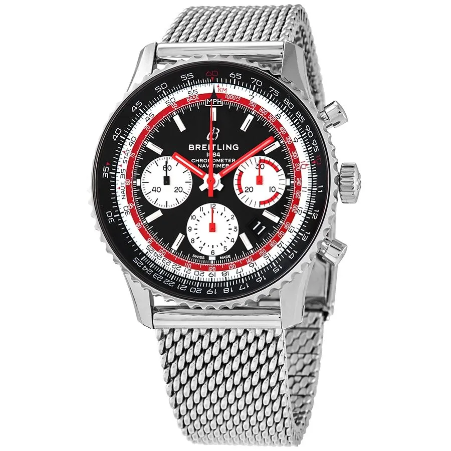 Breitling Navitimer 1 Automatic Swissair Special Edition Black Dial Men's Watch AB01211B1B1A1