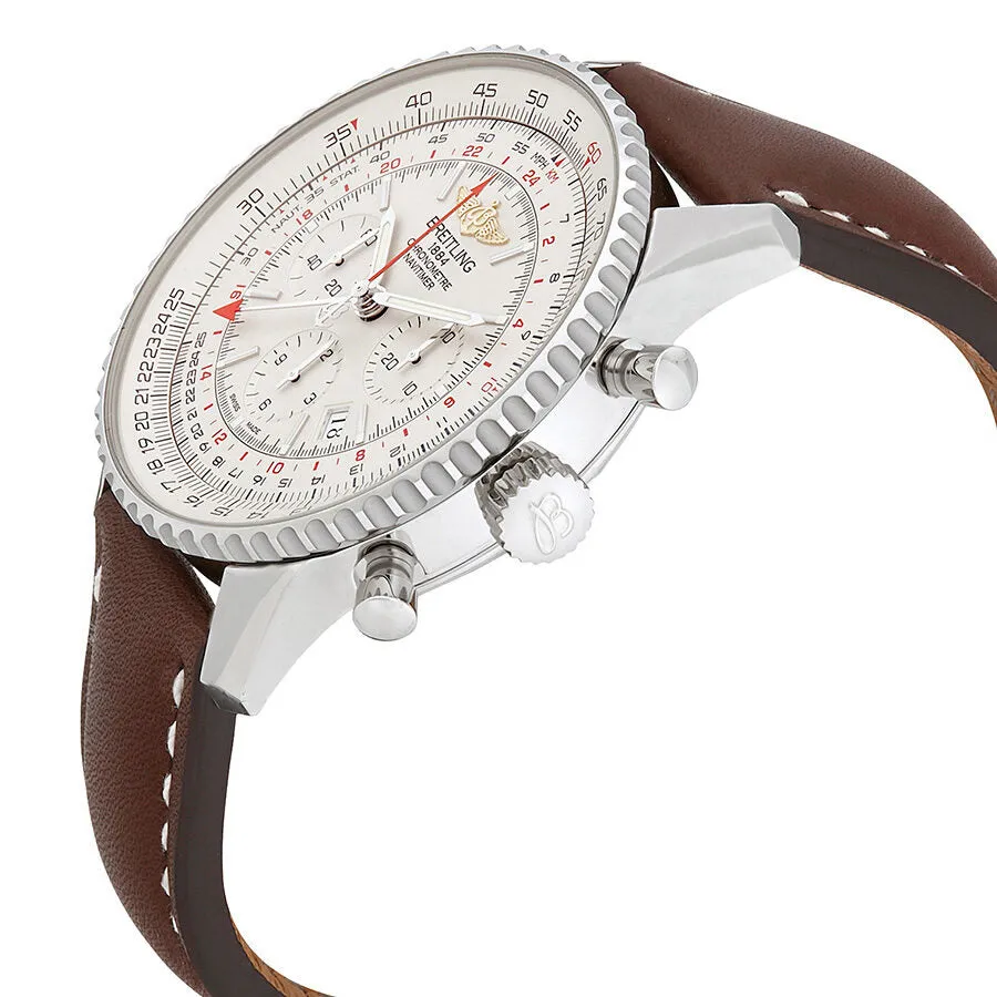 Breitling Navitimer GMT Chronograph Brown Leather Men's Watch AB044121-G783BRLT AB044121-G783-443X-A20BA.1